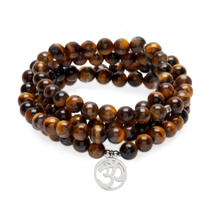 Collier Mala Oeil de tigre - 108 perles