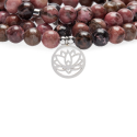 Collier Mala Rhodonite - 108 perles