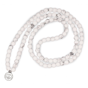 Collier Mala Howlite - 108 perles