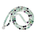 Collier Mala Fluorite - 108 perles