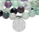 Collier Mala Fluorite - 108 perles