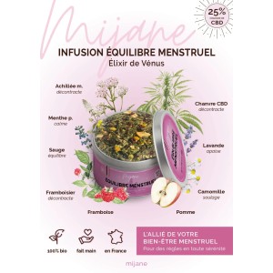 Infusion - CBD - BIO - Equilibre menstruel - 31g