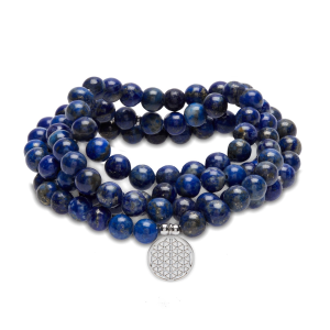 Collier Mala Lapis lazuli - 108 perles