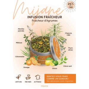 Infusion - CBD - BIO - Fraîcheur d'Agrumes - 31g