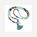 Collier Mala Aventurine verte - 108 perles - 7 Chakras