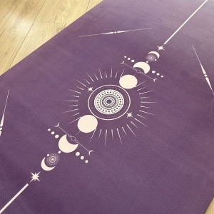 Tapis de yoga - Totem violet - 4 mm