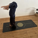 Tapis de yoga - Mandala noir or - 4 mm