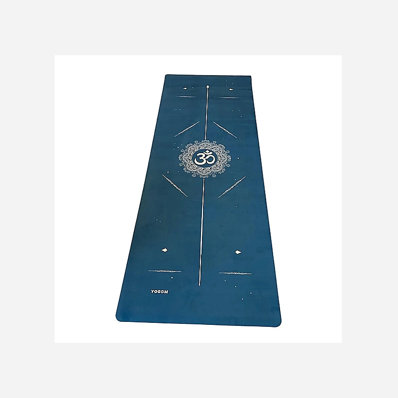 Tapis de yoga - Mandala bleu - 4 mm