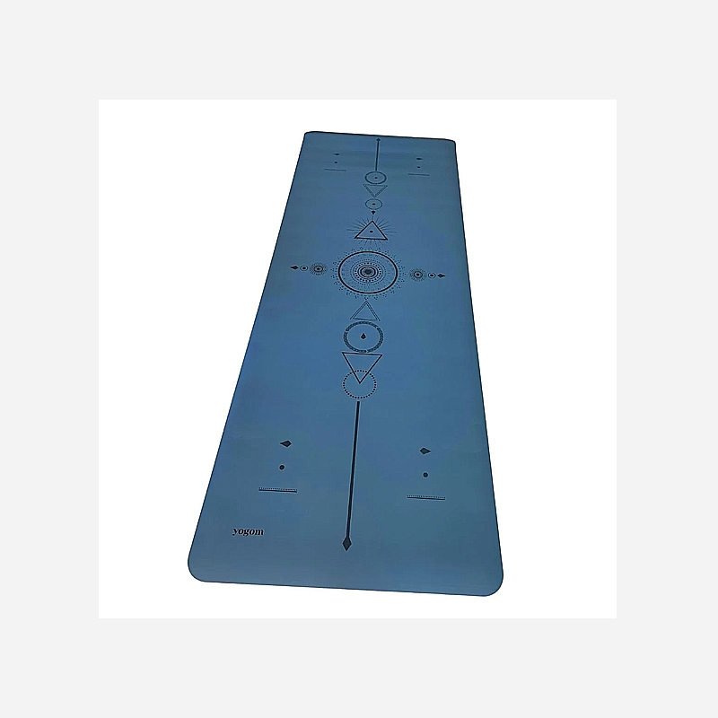 Tapis de yoga - Antidérapant - Samadhi Bleu - 4 mm