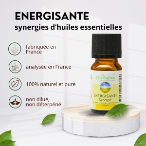 Huiles essentielles - Synergie - Energisante - 10 ml