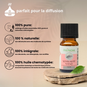 Huiles essentielles - Synergie - Sensualité - 10 ml