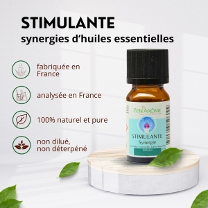 Huiles essentielles - Synergie - Stimulante - 10 ml