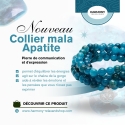 Collier Mala Apatite - 108 perles