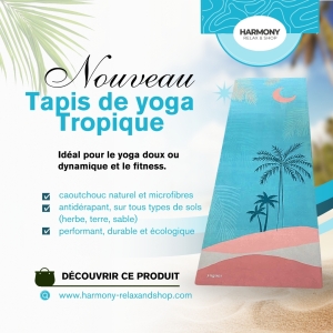 Tapis de yoga - Performance - Tropique - 4 mm