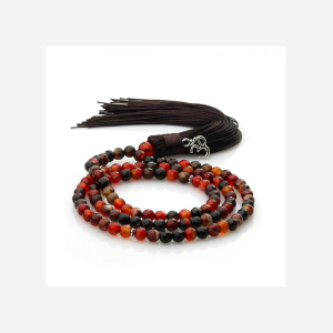 Collier Mala Agate - 108 Perles