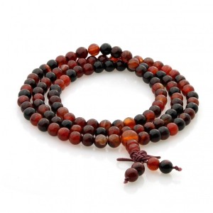 Collier Mala Agate - 108 perles