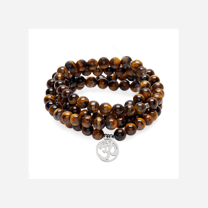 Collier Mala Oeil de tigre - 108 perles