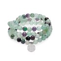 Collier Mala Fluorite - 108 perles