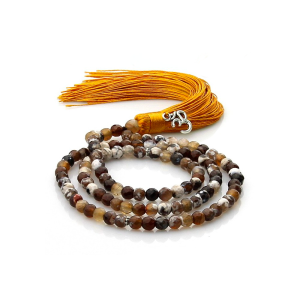 Collier Mala Agate - 108 Perles