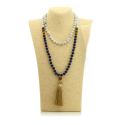 Collier Mala Howlite et lapis lazuli - 108 perles