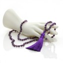 Collier Mala Amethyste - 108 perles