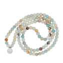 Collier Mala Amazonite - 108 perles