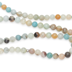 Collier Mala Amazonite - 108 perles